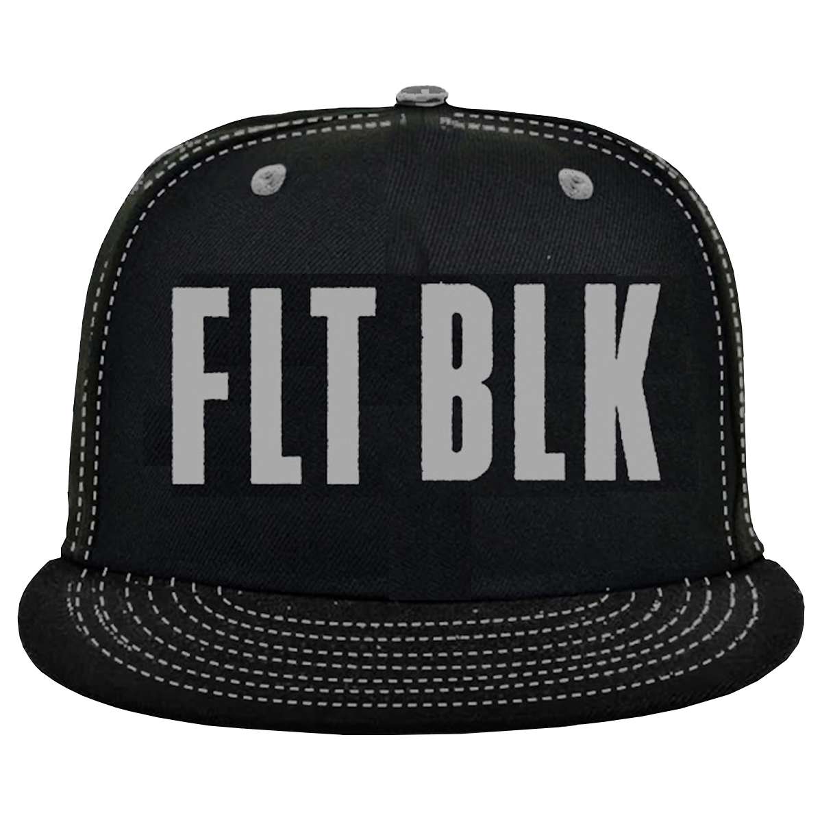 FLT BLK Embroidered Trucker Hat