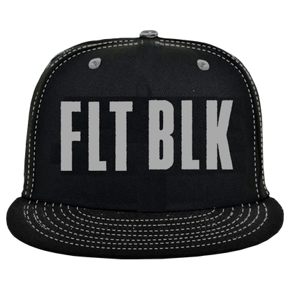 FLT BLK Embroidered Trucker Hat