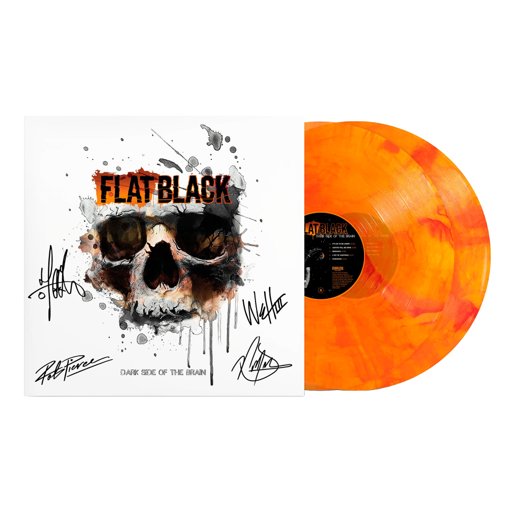 FLAT BLACKS debut DARK SIDE OF THE BRAIN double vinyl. A limited edition, store exclusive vinyl with autographs.